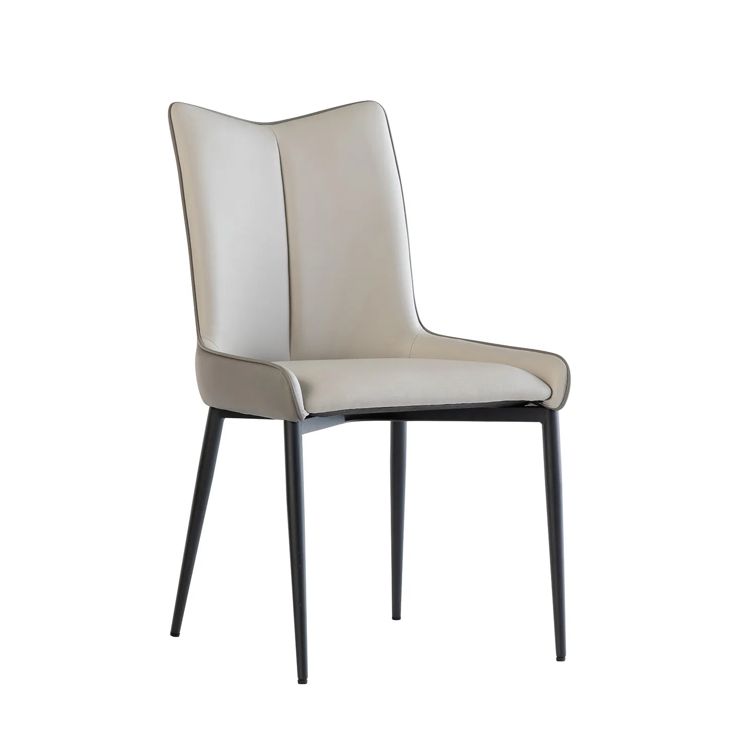 Kabana Grey Faux Leather Dining Chair – Set of 4 - Pendle Village Furniture