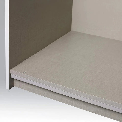 Kadenbach Stone Grey & Metallic Grey Sliding Door Wardrobe 261cm