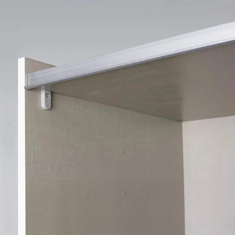 Kadenbach Stone Grey & Metallic Grey Sliding Door Wardrobe 261cm