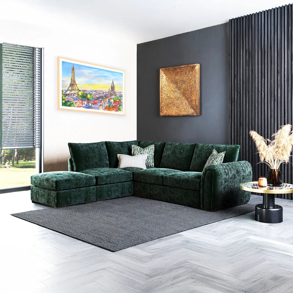 Kairo Fabric Corner Chaise Sofa - Pendle Village Furniture