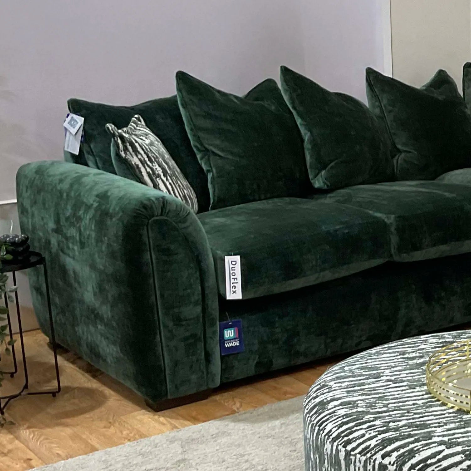 Kairo Fabric Scatter Back Corner Chaise Sofa