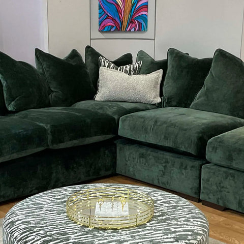 Kairo Fabric Scatter Back Corner Chaise Sofa
