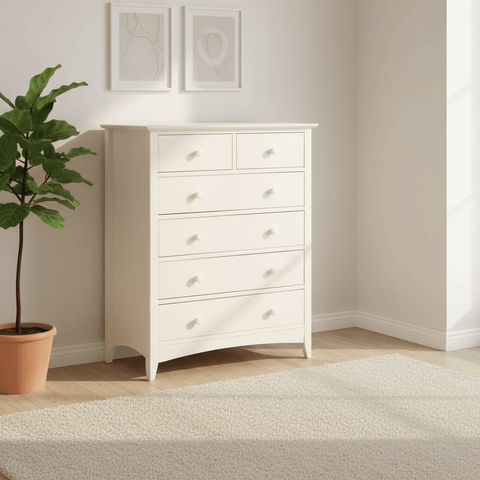 Kameo Stone White 4+2 Drawer Chest