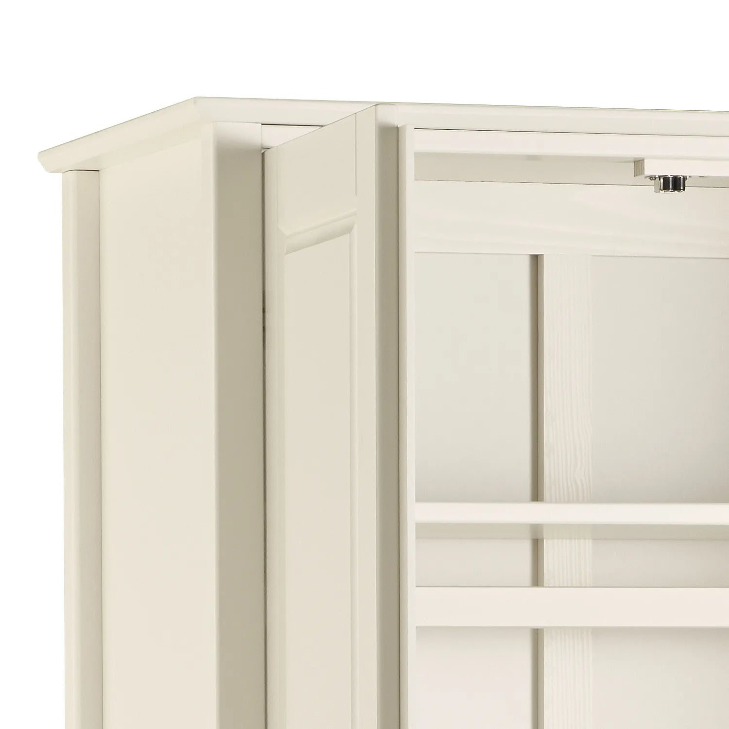 Kameo Stone White 2 Door Gents Wardrobe - Pendle Village Furniture