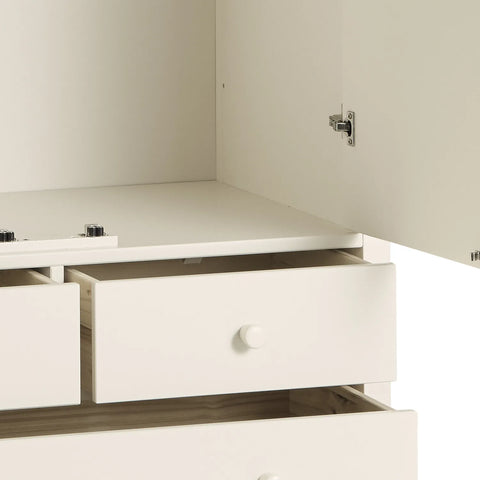 Kameo Stone White 2 Door Gents Wardrobe - Pendle Village Furniture
