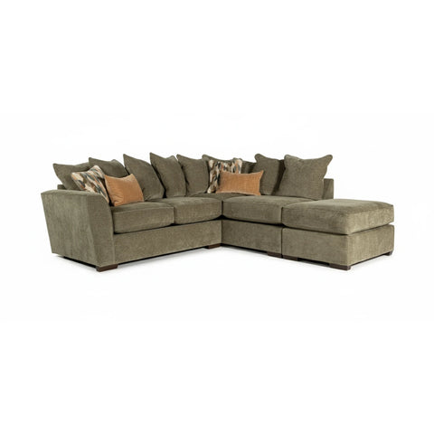 Kaspian Fabric Scatter Back Corner Chaise Sofa - Pendle Village Furniture
