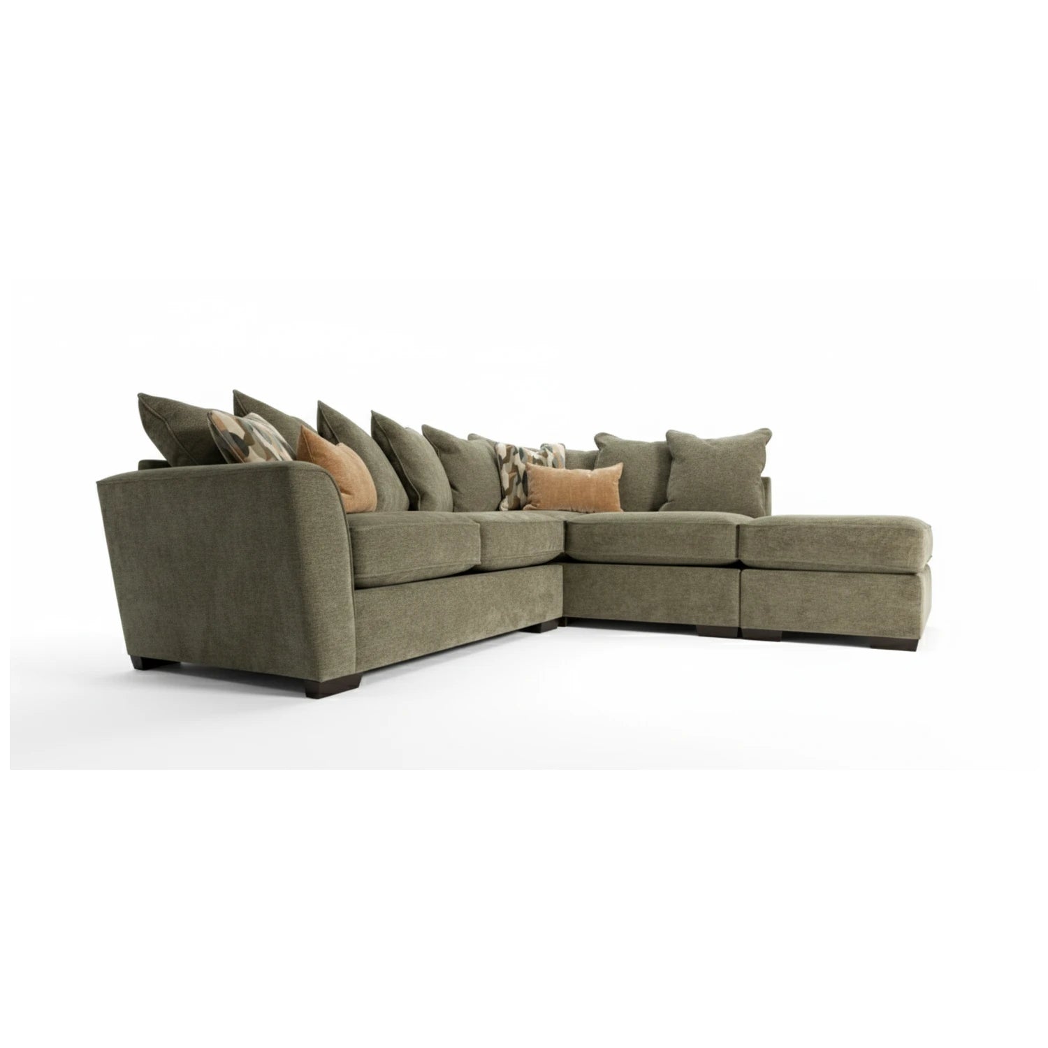 Kaspian Fabric Scatter Back Corner Chaise Sofa - Pendle Village Furniture