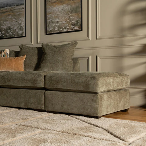 Kaspian Fabric Scatter Back Corner Chaise Sofa - Pendle Village Furniture