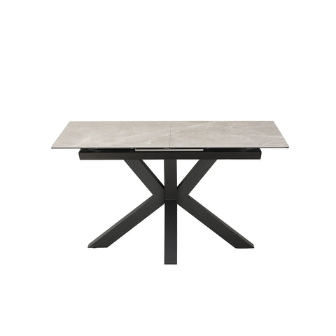 Kastonia 1.4M Kamite Grey Sintered Stone Ext Dining Table with Palermo Dining Chairs - Pendle Village Furniture