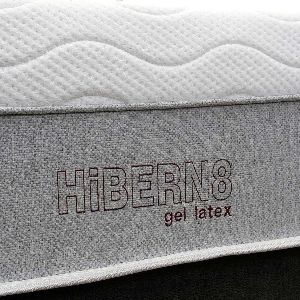 Medium-firm mattress with cooling gel-infused latex layer
