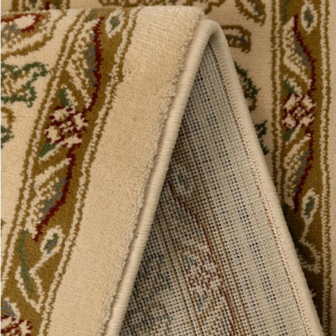 Polypropylene rug with soft and durable texture.