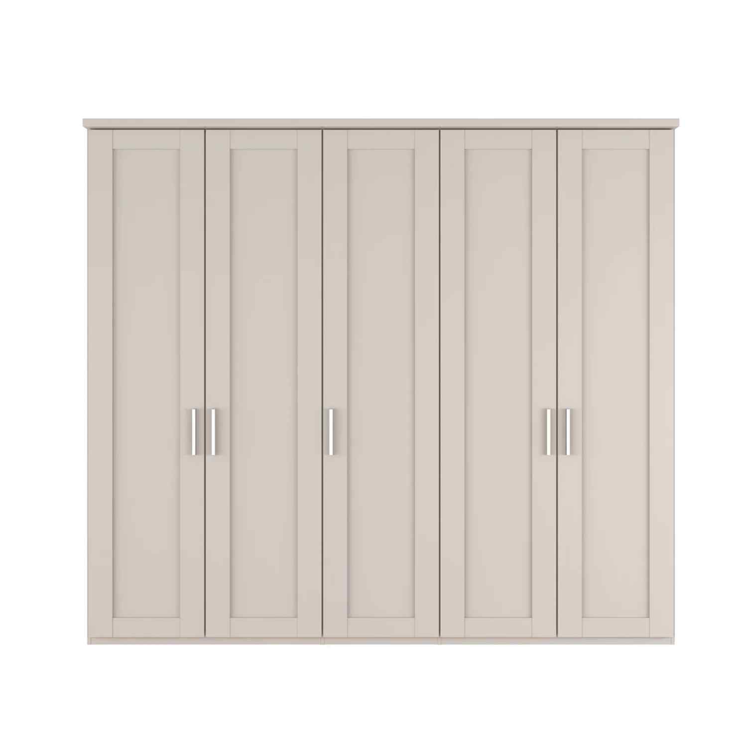 Kempton 5 Door Hinged Wardrobe - W250cm - Pendle Village Furniture