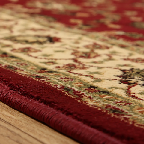 Kendra 137R Red and Cream Traditional Rug - Pendle Village Furniture