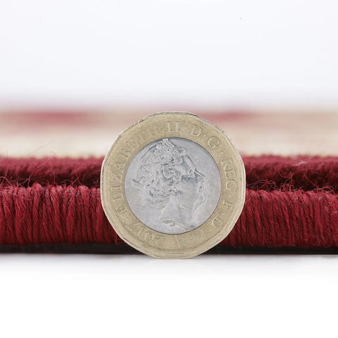 Kendra 137R Red and Cream Traditional Runner - Pendle Village Furniture
