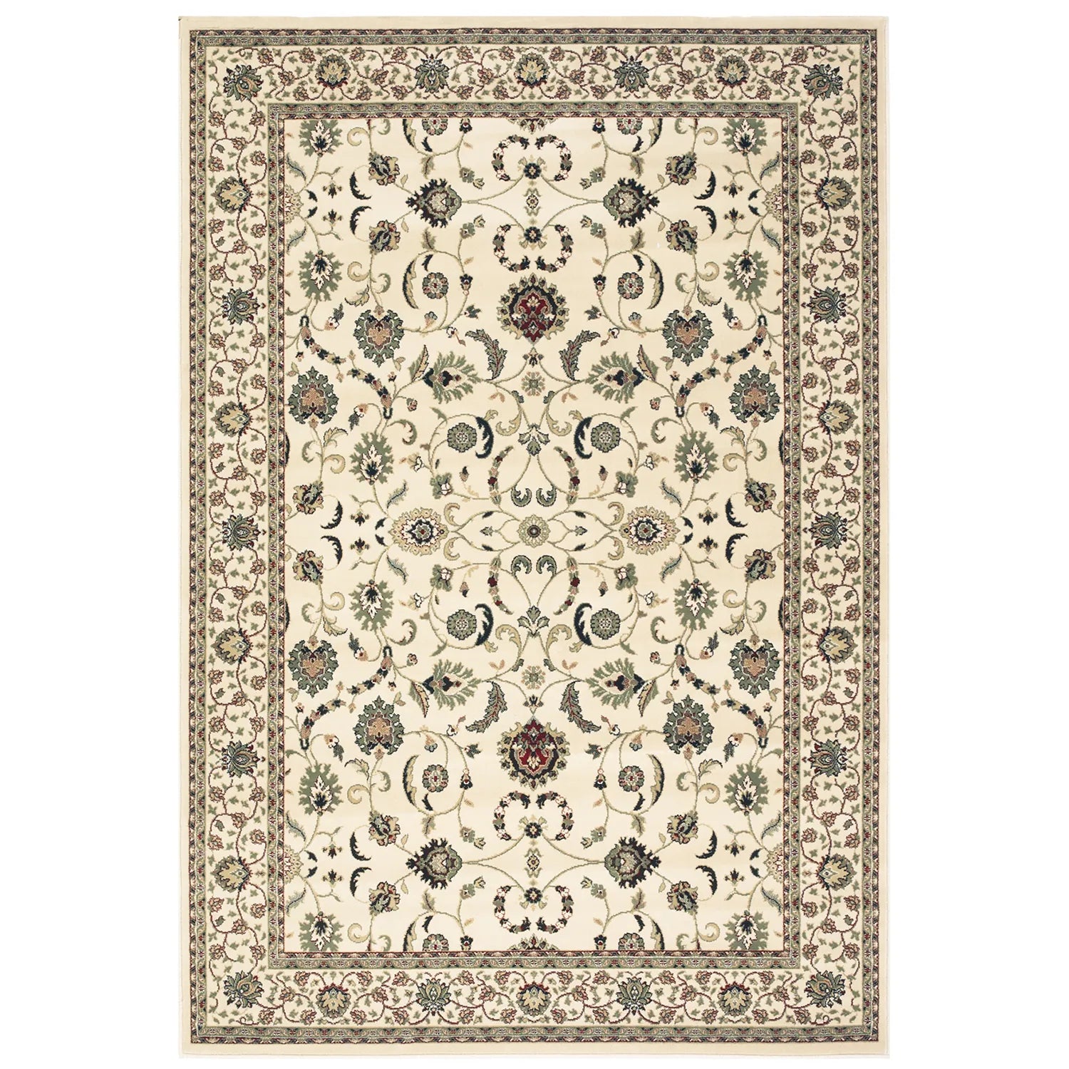 Kendra 137W Cream Traditional Rug - Pendle Village Furniture