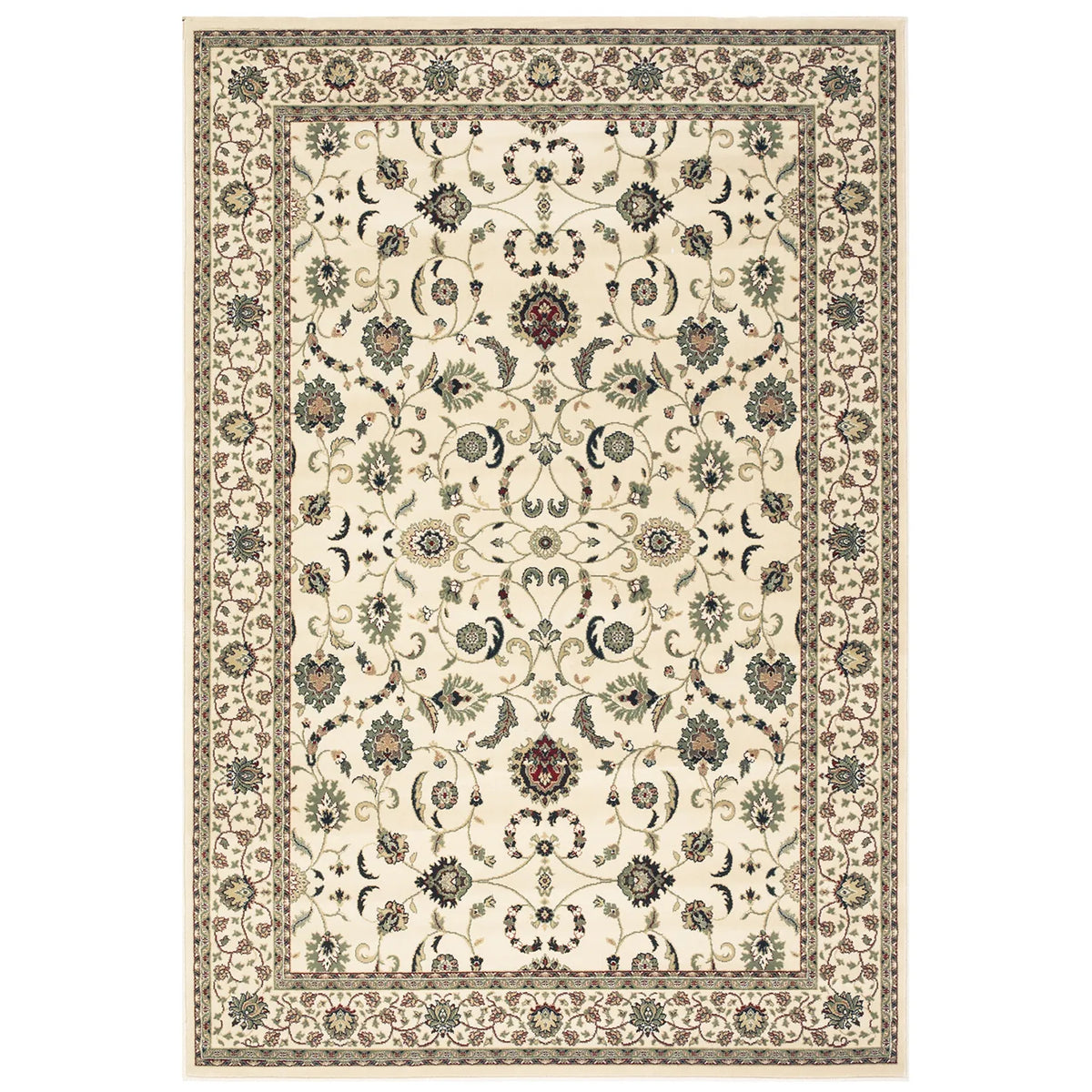 Kendra 137W Cream Traditional Rug - Pendle Village Furniture
