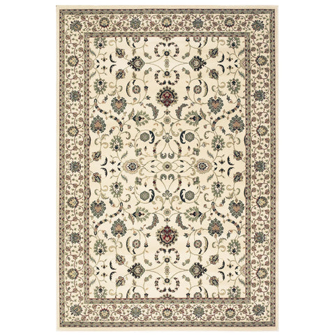Kendra 137W Cream Traditional Rug - Pendle Village Furniture