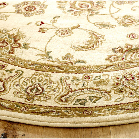 Kendra 2330X Cream and Gold Traditional Round Rug - Pendle Village Furniture