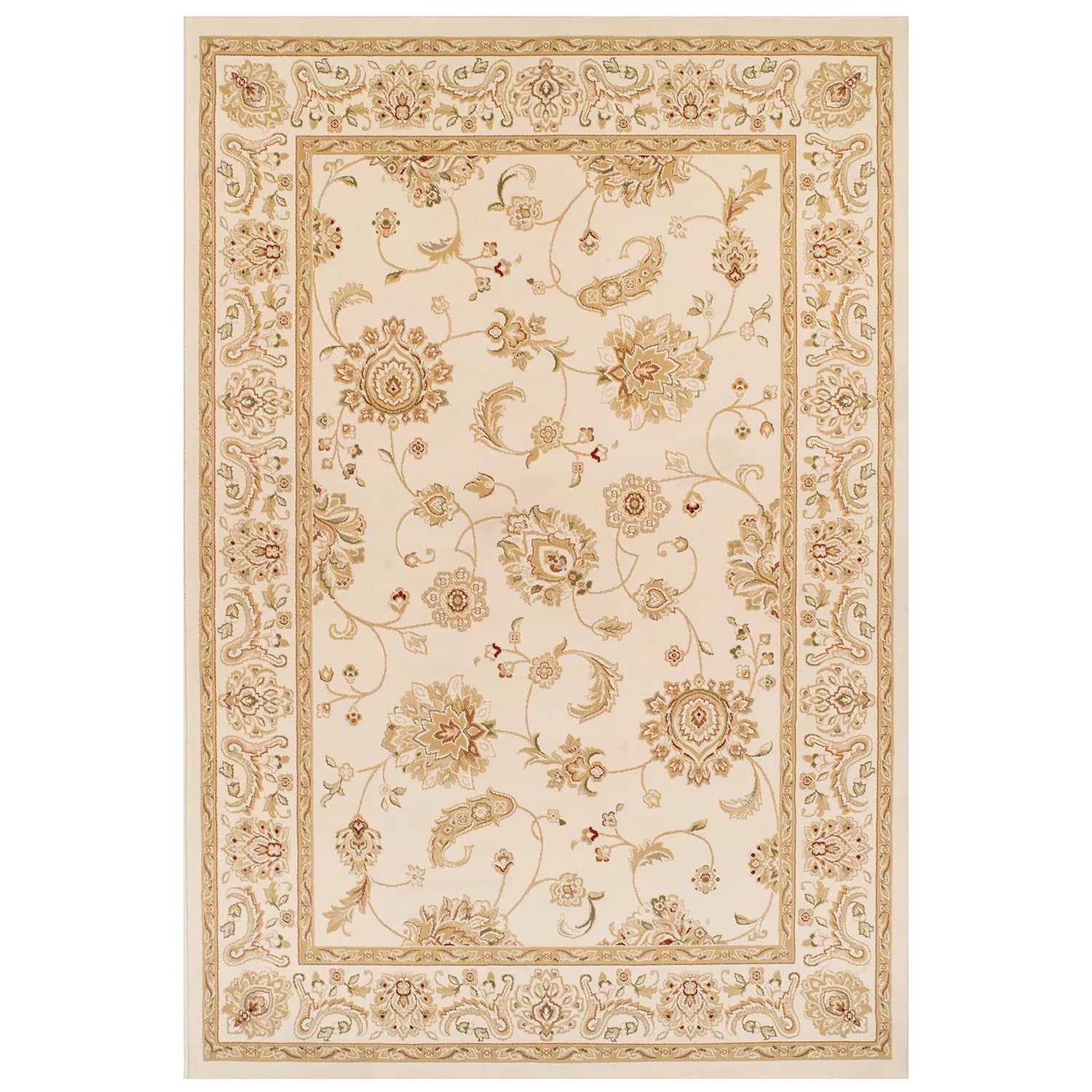 Kendra 2330X Cream and Gold Traditional Rug - Pendle Village Furniture