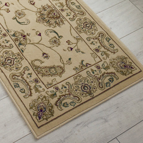 Kendra 2330X Cream and Gold Traditional Runner Rug - Pendle Village Furniture