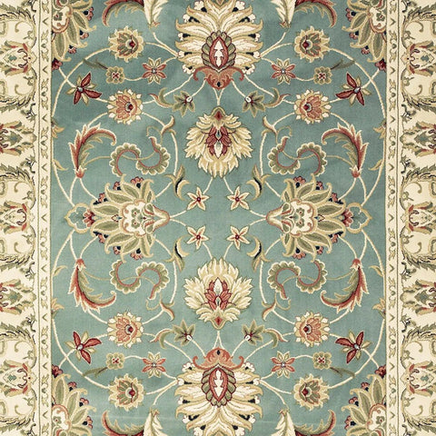 Kendra 45L Green and Cream Runner Traditional Rug - Pendle Village Furniture