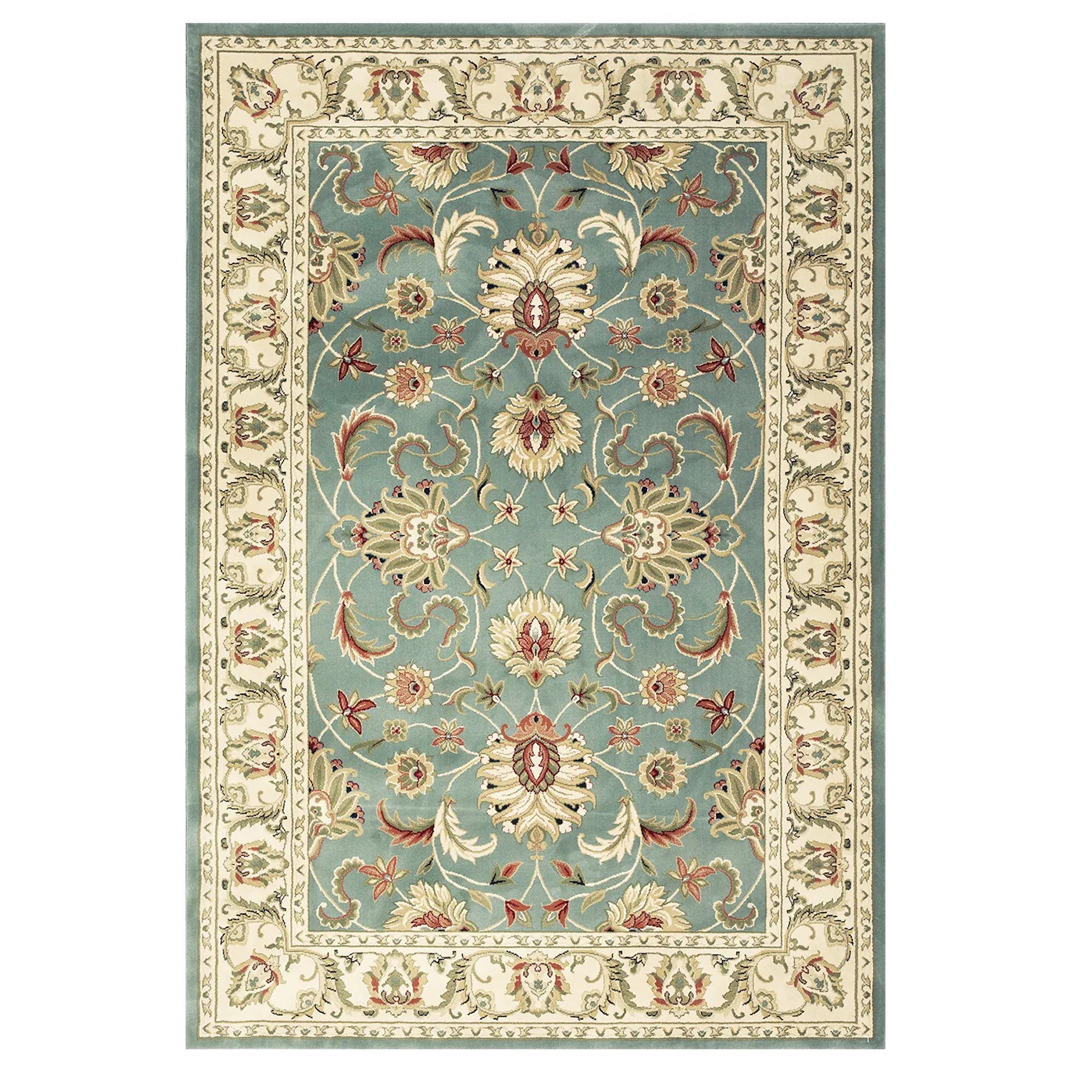 Kendra 45L Green/Cream Traditional Rug - Pendle Village Furniture