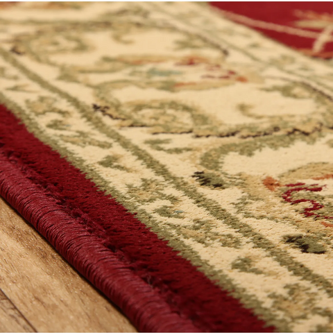 Kendra 45M Red/Gold Traditional Rug - Pendle Village Furniture