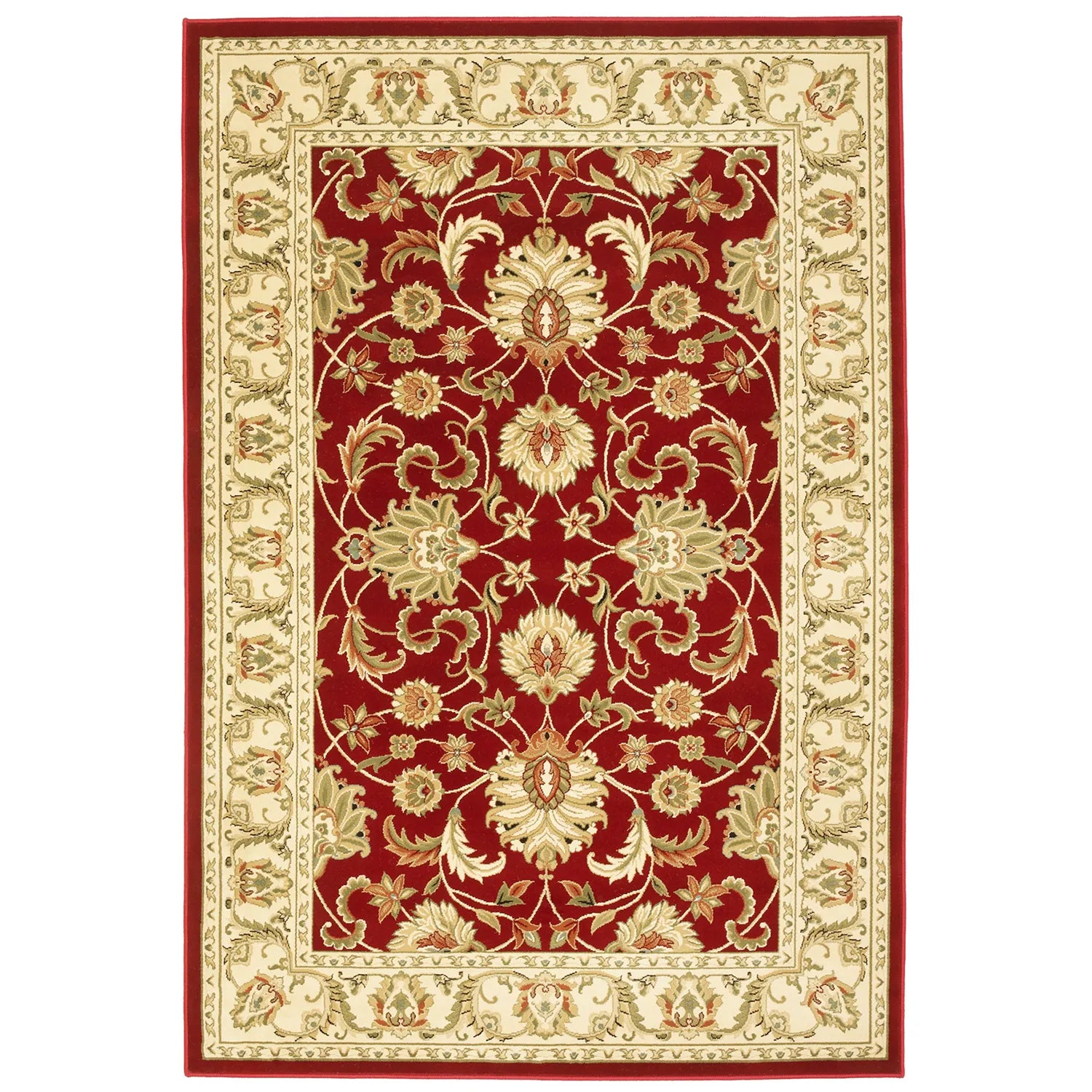 Kendra 45M Red/Gold Traditional Rug - Pendle Village Furniture