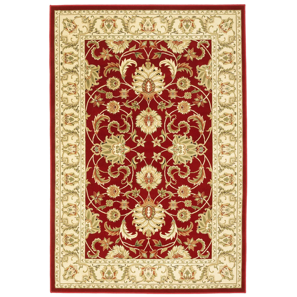 Kendra 45M Red/Gold Traditional Rug - Pendle Village Furniture