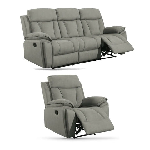 Grey Recliner Sofa