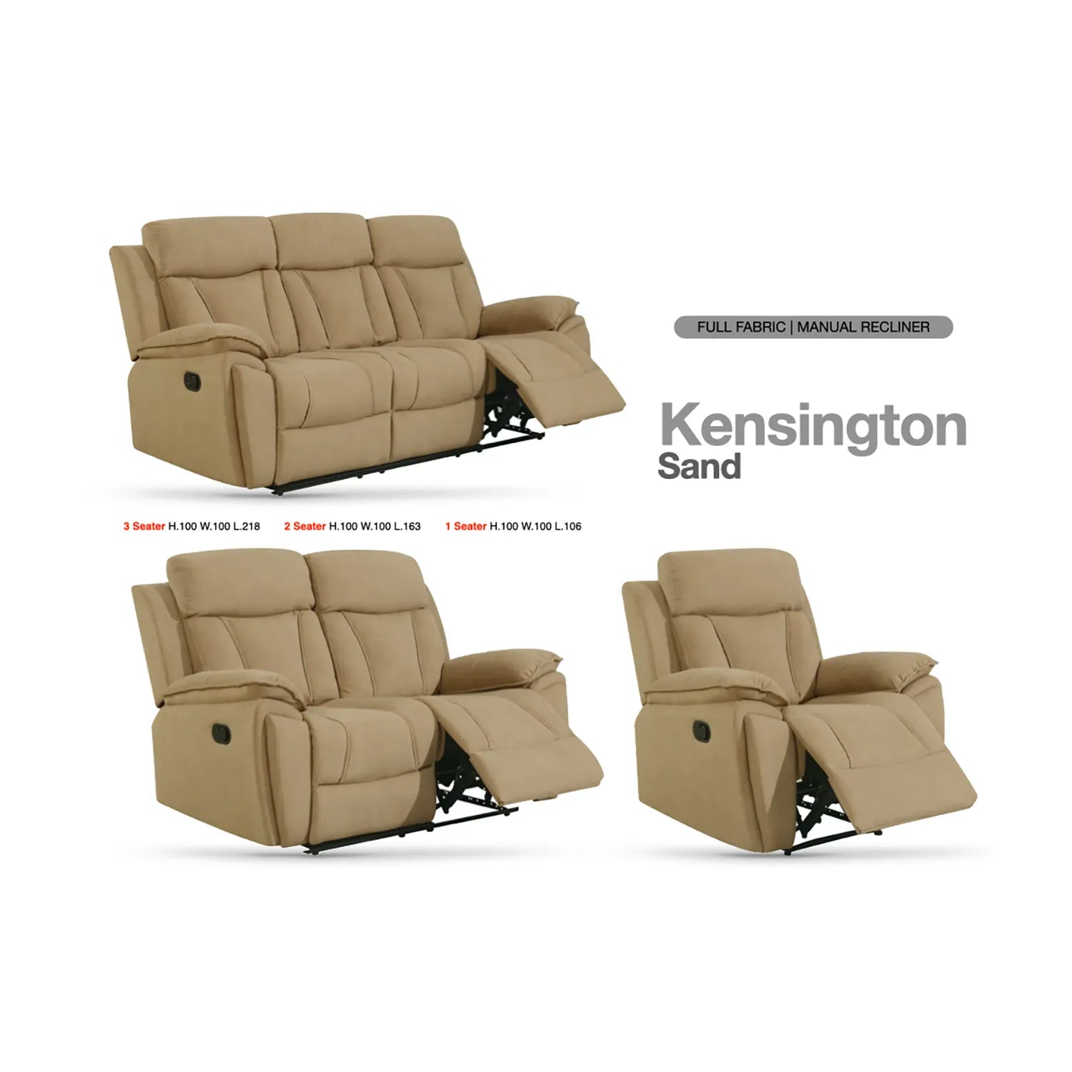Manual Recliner Sofa Online Sale at Pendle Village Furniture 