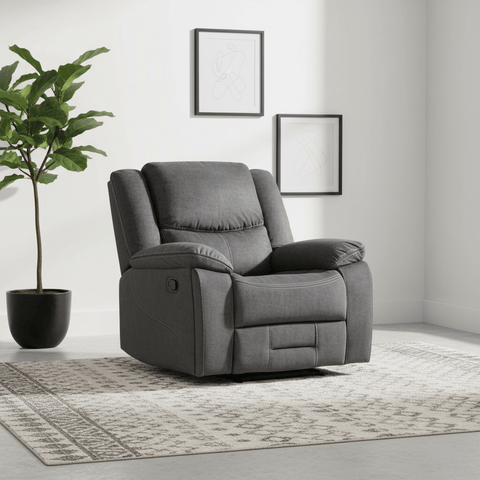 Kent Recliner Armchair in Charcoal