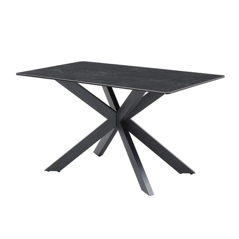 Creed Black Ceramic 1.35 M Small dining table