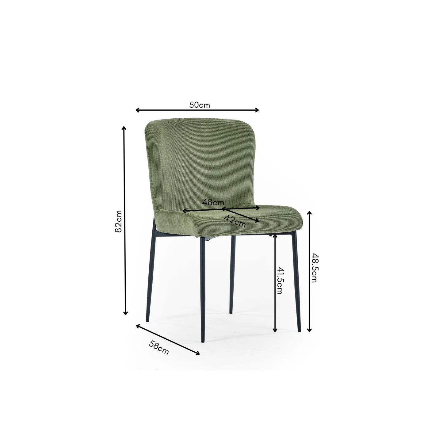 Leo Velvet Dining Chairs – Set of 4 - Pendle Village Furniture