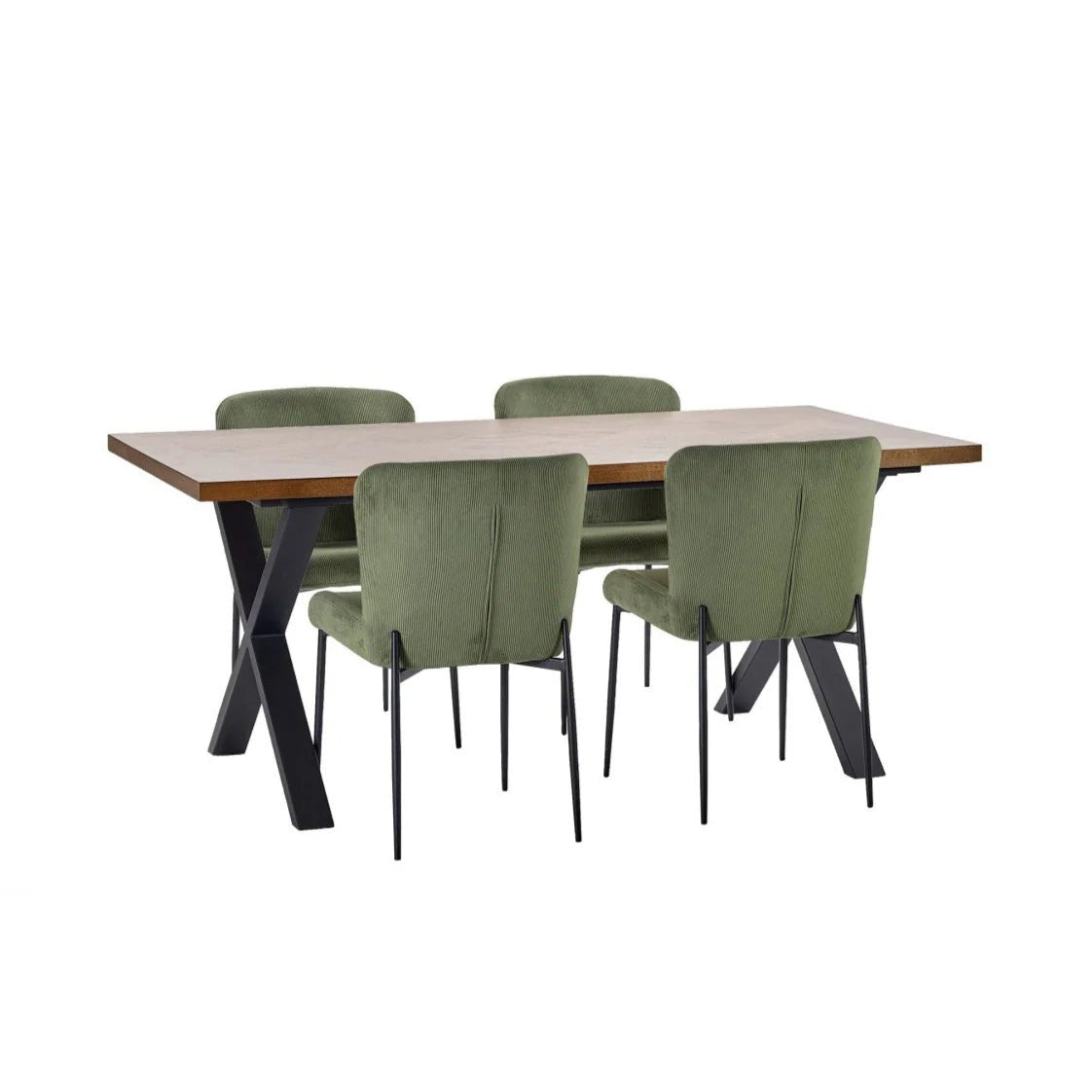 Leo Velvet Dining Chairs – Set of 4 - Pendle Village Furniture
