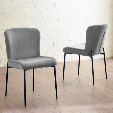Leo Velvet Dining Chairs – Set of 4 - Pendle Village Furniture
