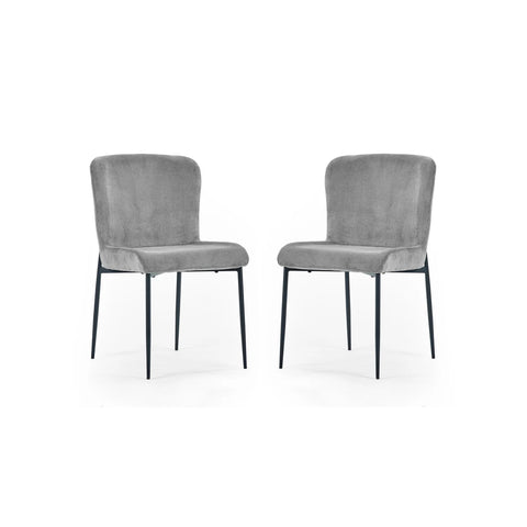 Leo Velvet Dining Chairs – Set of 4 - Pendle Village Furniture