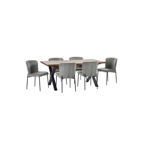 Leo Velvet Dining Chairs – Set of 4 - Pendle Village Furniture