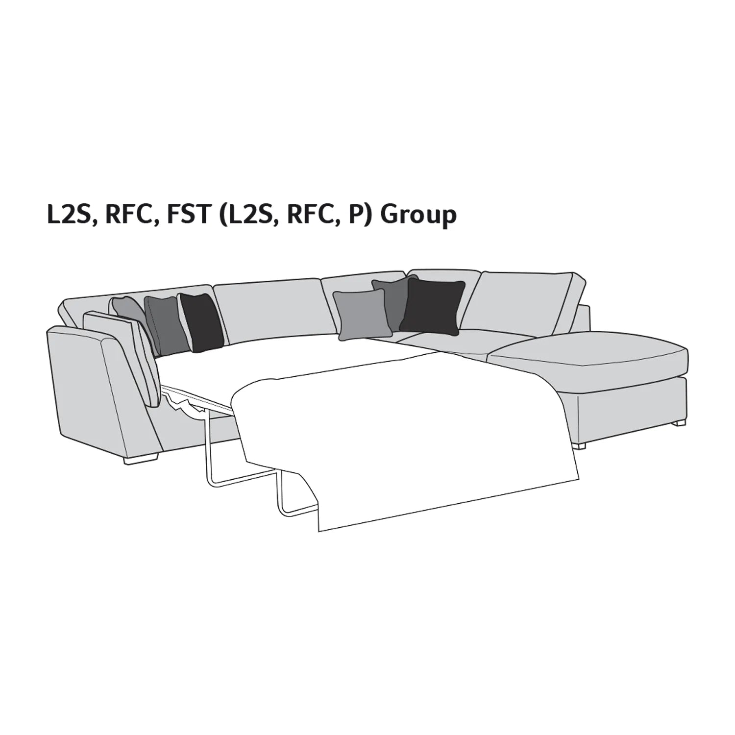 Titus Fabric Corner Chaise Sofa with Footstool