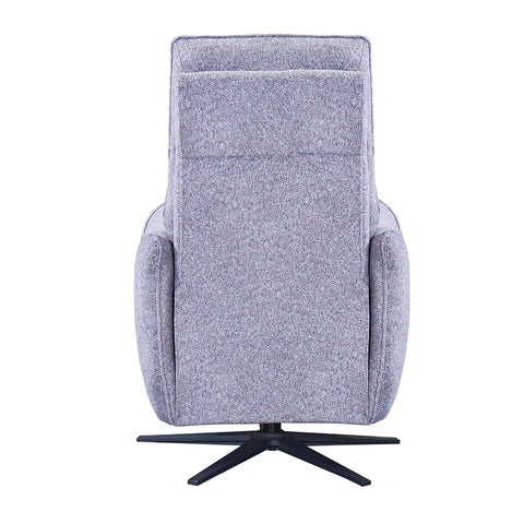 Libra Grey Fabric Power Swivel Recliner Chair - Pendle Village Furniture
