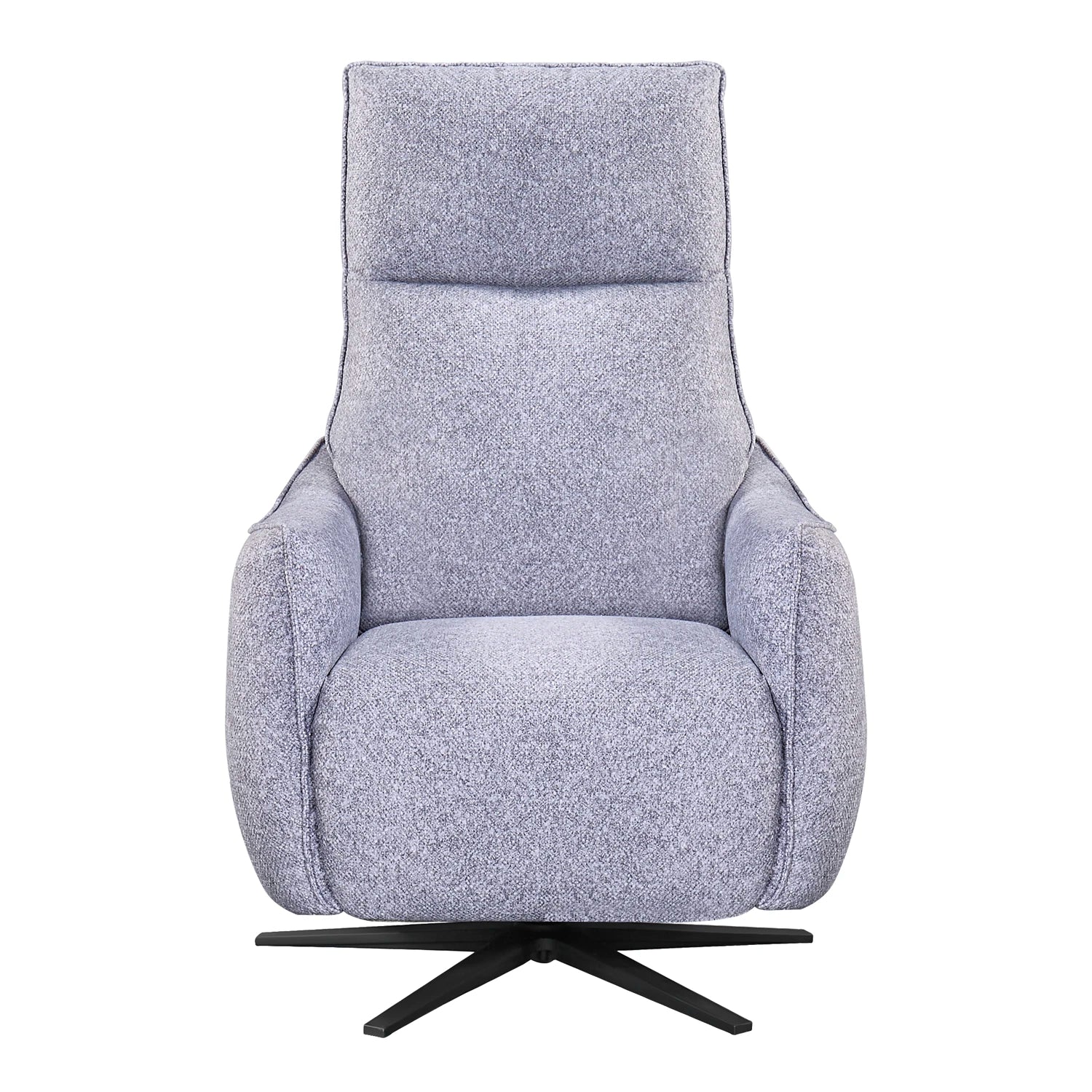 Libra Grey Fabric Power Swivel Recliner Chair - Pendle Village Furniture