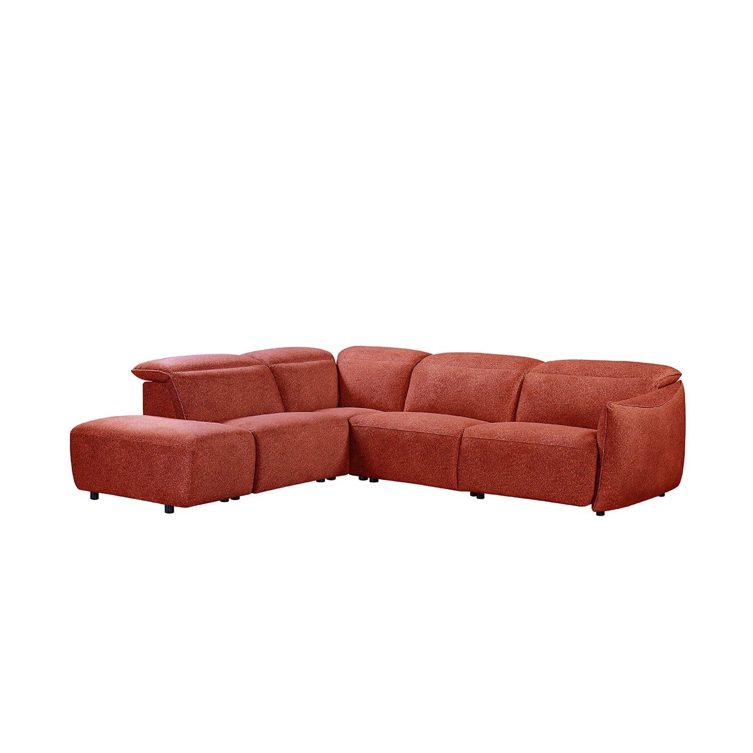 Libra Ruby Fabric Power Recliner Corner Chaise Sofa with Adjustable Headrests - Pendle Village Furniture