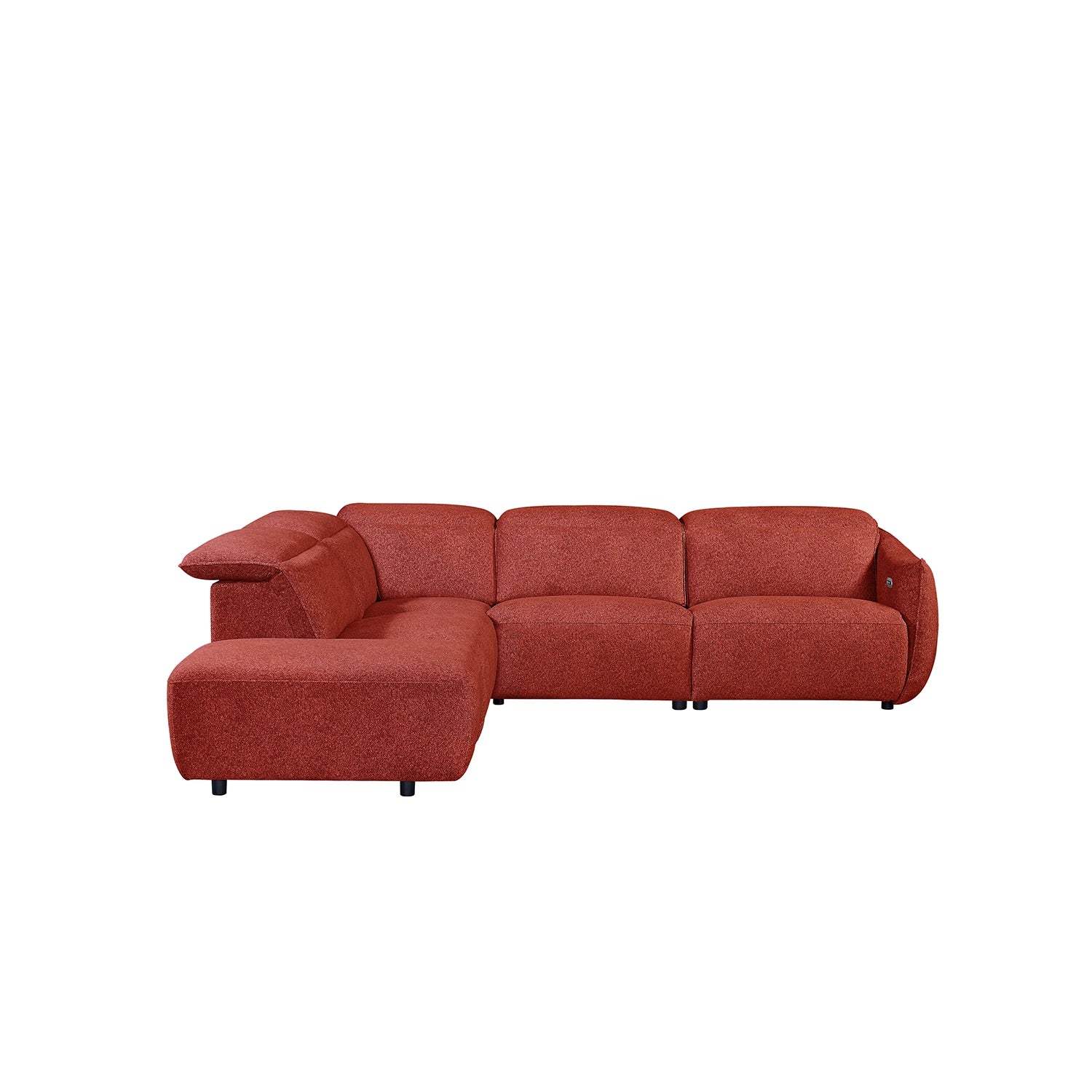 Libra Ruby Fabric Power Recliner Corner Chaise Sofa with Adjustable Headrests - Pendle Village Furniture