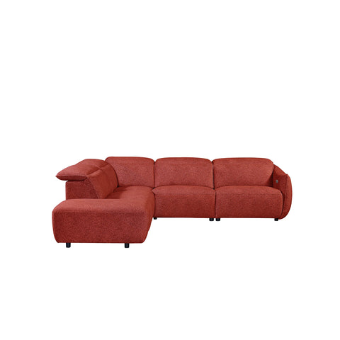 Libra Ruby Fabric Power Recliner Corner Chaise Sofa with Adjustable Headrests - Pendle Village Furniture