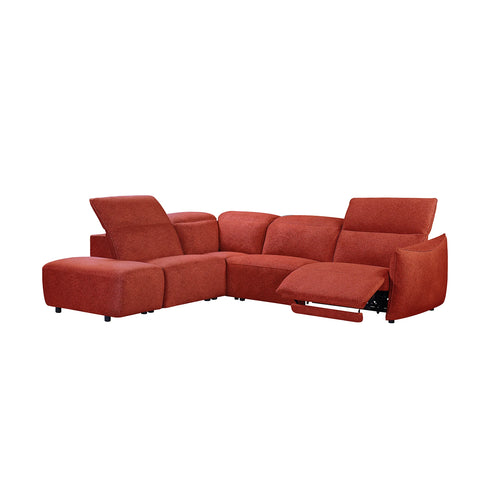 Libra Ruby Fabric Power Recliner Corner Chaise Sofa with Adjustable Headrests - Pendle Village Furniture