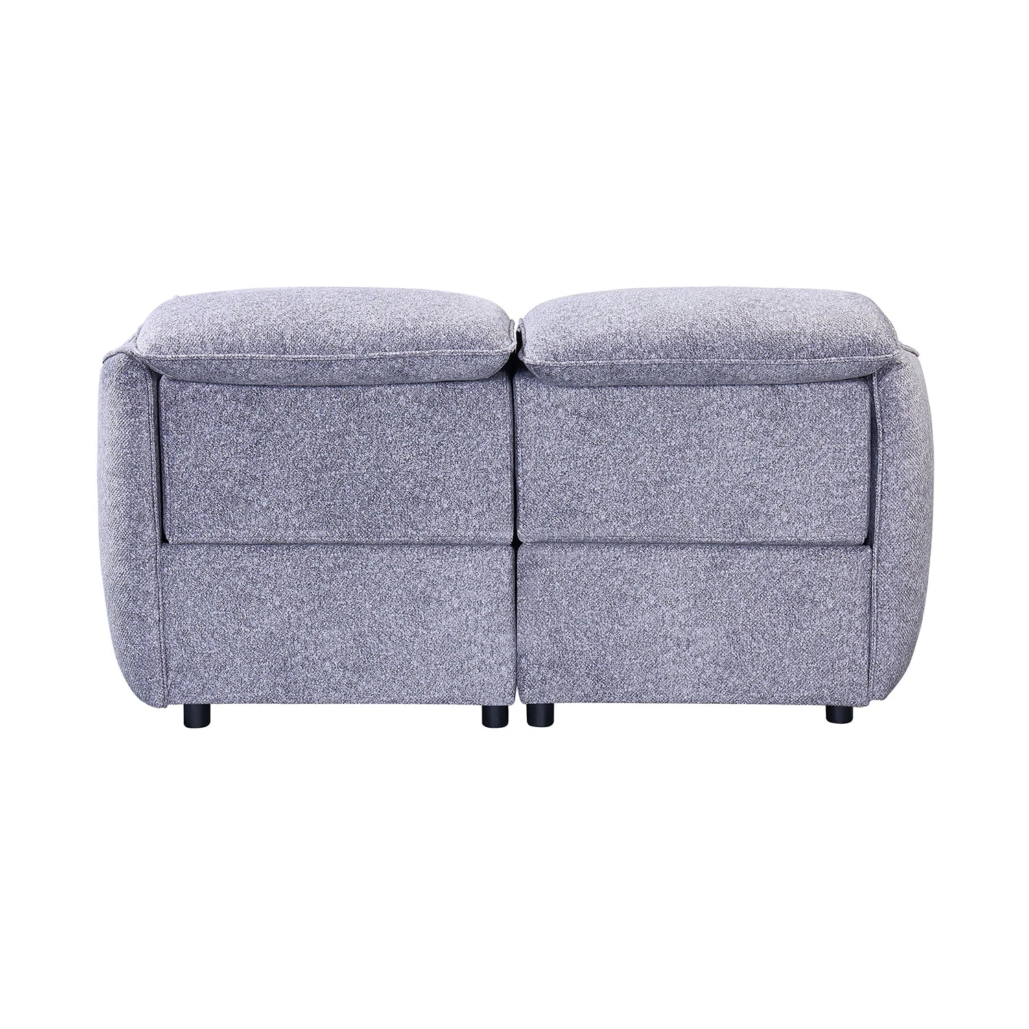 Libra Grey Fabric Power Recliner 2 Seater Sofa with Adjustable Headrests - Pendle Village Furniture