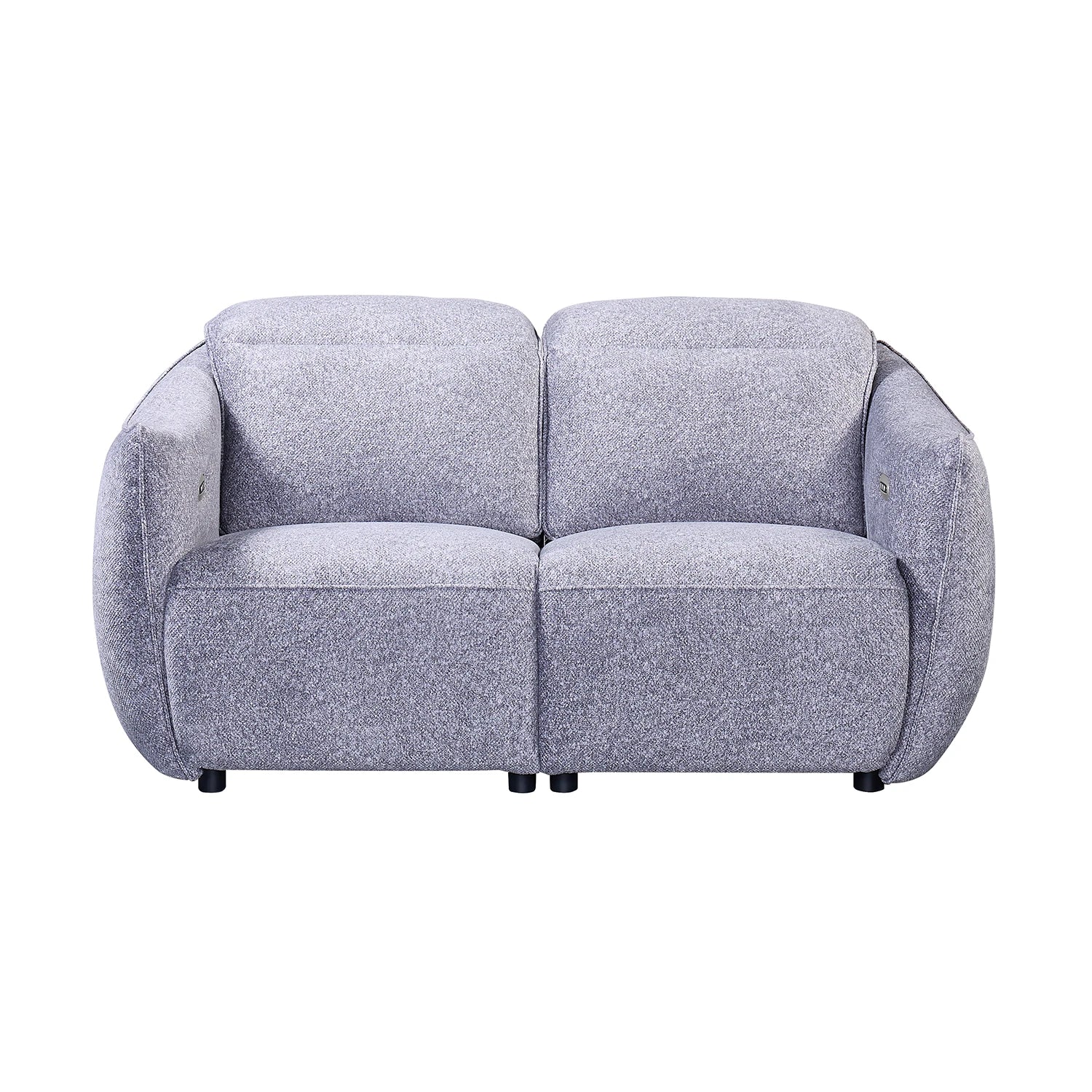 Libra Grey Fabric Power Recliner 2 Seater Sofa with Adjustable Headrests - Pendle Village Furniture