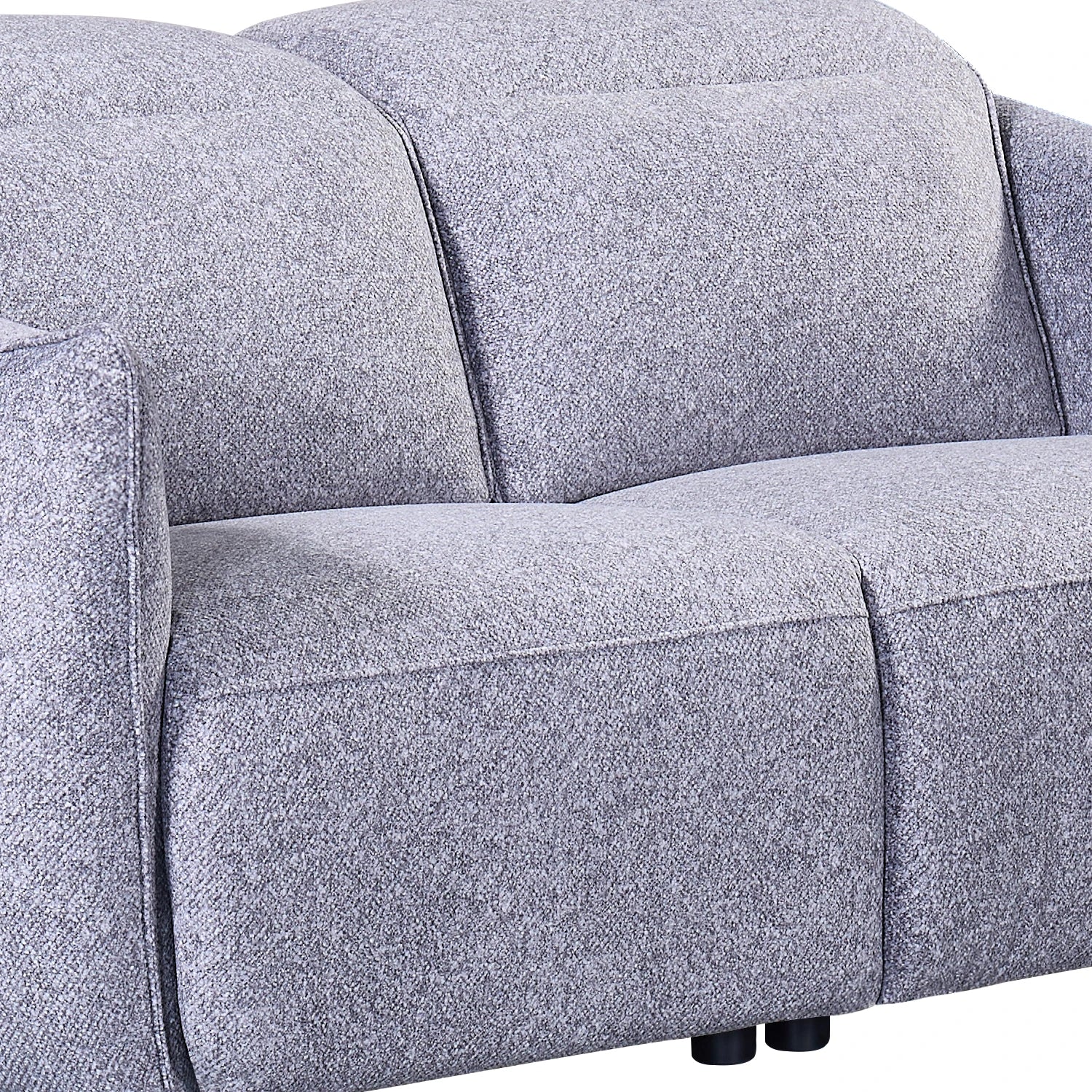 Libra Grey Fabric Power Recliner 2 Seater Sofa with Adjustable Headrests - Pendle Village Furniture