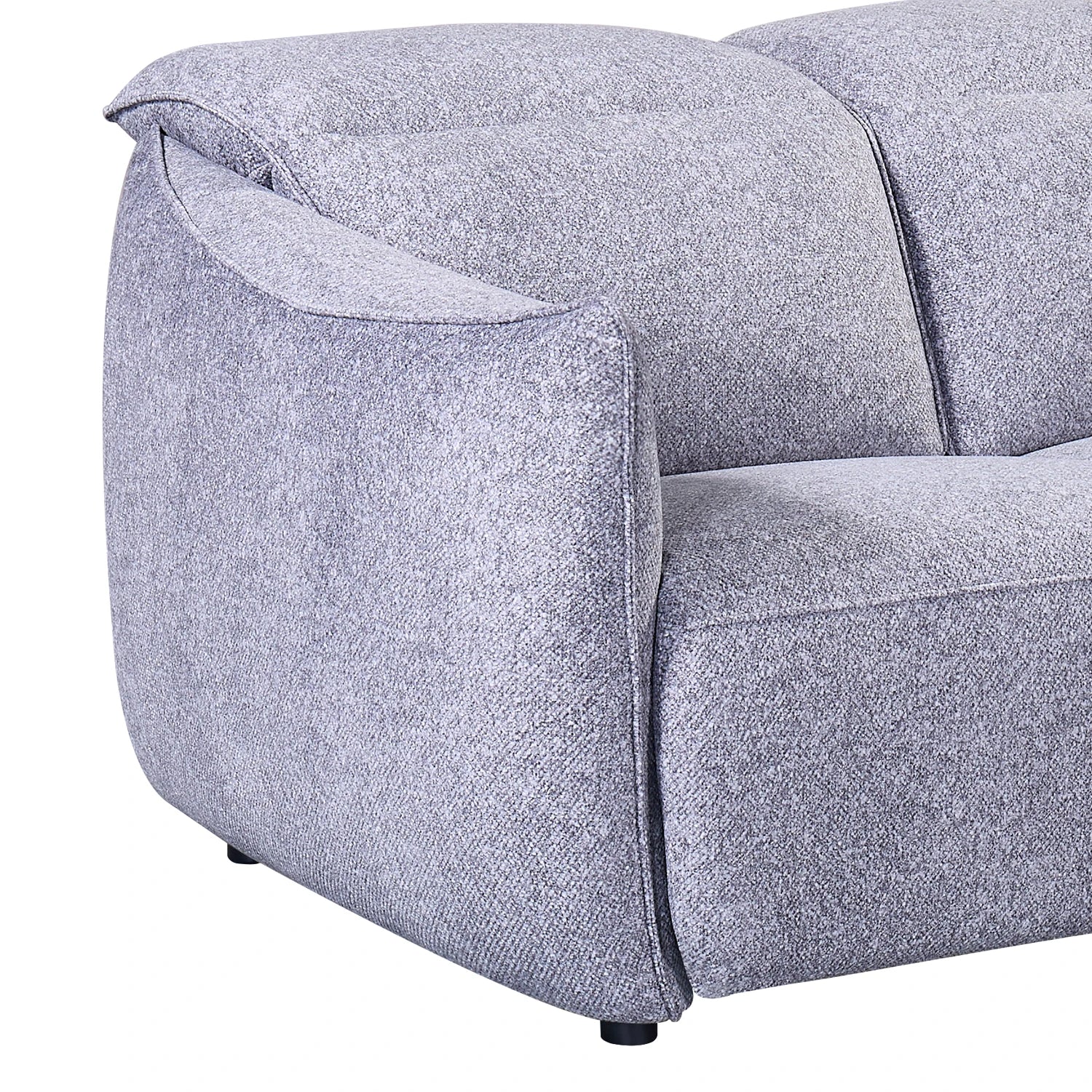 Libra Grey Fabric Power Recliner 2 Seater Sofa with Adjustable Headrests - Pendle Village Furniture