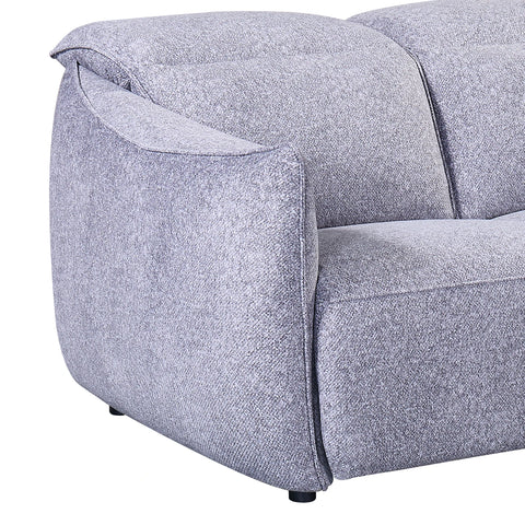 Libra Grey Fabric Power Recliner 2 Seater Sofa with Adjustable Headrests - Pendle Village Furniture